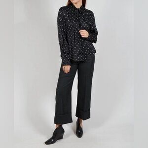 Beatrice .b Mary Blouse - Black Polkadot